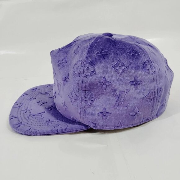 Louis Vuitton Cap Purple Polyester 499-082025 - Picture 1 of 9